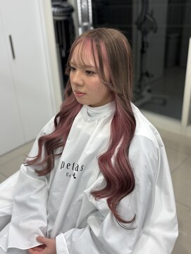 プティパ 水戸内原店(petit-pas) ◎ブリーチありピンク×ベージュブラウン◎