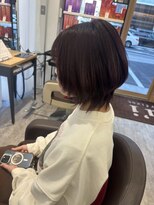 ウイ バイ ファースト 北四番丁店(u'i by first)&nbsp;ラベンダーピンク×くびれレイヤーショート