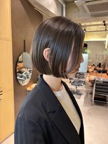 オーレント(AULENT)&nbsp;切りっぱなしボブミニボブタッセルボブグレージュフレンチボブ
