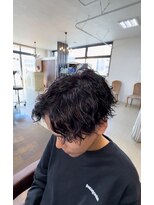 カットウェルズ ラブコオリヤマ 郡山店(Cut Well's Love Koriyama) リバースセンターパート/ニュアンスパーマ/ダウンバング/郡山