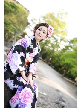 オーバーキャプテンネイキッド(OVER CAPTAIN NAKED) 夏祭り☆浴衣アレンジコレクションvol.08[ショート編み込み]