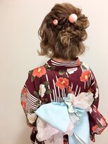 エルパティオ(EL PATIO)&nbsp;波ウェーブのレトロ浴衣アレンジ