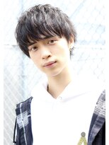 ネイビー(NAVY)&nbsp;ツーブロック×ショートマッシュ！エアリーなグレイスマッシュ！