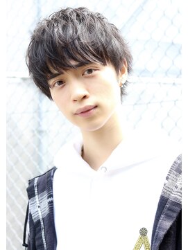 ネイビー(NAVY) ツーブロック×ショートマッシュ!エアリーなグレイスマッシュ!