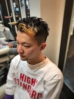 オムヘアーツー (HOMME HAIR 2) トーキョーヤンキースタイル#バレイヤージュ#Wカラー#homme2櫻井