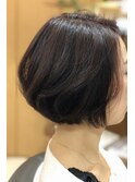 【アドミオ】チョコレートカラー inローライト ×  ゆるパーマ