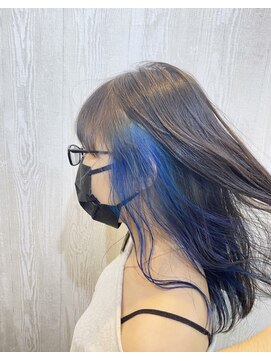 テーラヘアー 南行徳店(TELA HAIR) インナー×コバルトブルー