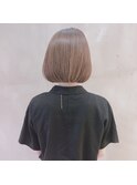 首元スッキリ大人ボブ