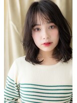 カバーヘア ブリス 川口(COVER HAIR bliss)&nbsp;シースルーバングくせ毛風暗髪小顔くびれヘアY川口20代30代40代