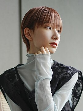 アイティーバイアルバム 藤沢店(IT by ALBUM) コーラルピンクマッシュショート_グレージュカラー_9266