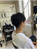波巻きパーマ　波巻きスパイラルパーマ　スパイラルパーマ