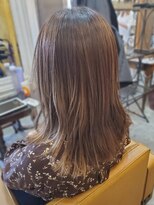 オートゥール(hair room Auteur)&nbsp;艶感♪髪質改善カラー大人可愛いミルクティーベージュハイライト