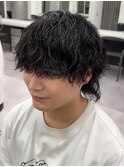 波巻きスパイラルマッシュウルフツイスパ無造作パーマイメチェン