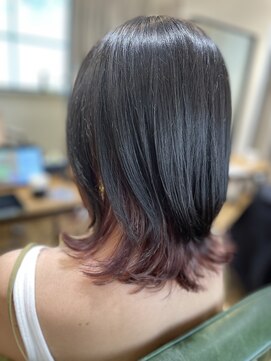 ララ ジパング(La La Zipangu) ミディアムウルフ＆インナーカラー