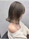 ホワイトベージュ×ハイトーンカラー×切りっぱなしボブ☆ 10