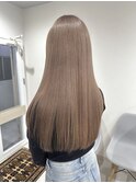 ミルクティーベージュロング_レイヤーロング