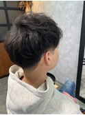 2ブロック×ニュアンスパーマ×短髪ショート