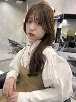 シティ(CITY) レイヤーカット ベージュカラー 韓国ヘア