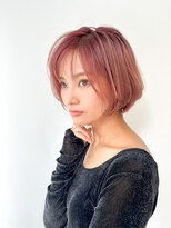 ロンドエニカ 大宮(Lond enika)&nbsp;切りっぱなしボブエアリーロング美髪ピンクブラウン[大宮]