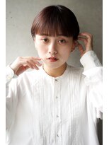 カライングドゥ(ing deux) 大人可愛い20代30代40代黒髪前下がりショートボブ丸みショート◎