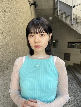 メゾンアクア 表参道(Maison ACQUA) ◎切りっぱなしボブ縮毛矯正ショートボブストレートパーマ