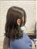 【ダブルカラーで透明感を】　カット＋フルブリーチ＋フルカラー　￥17930