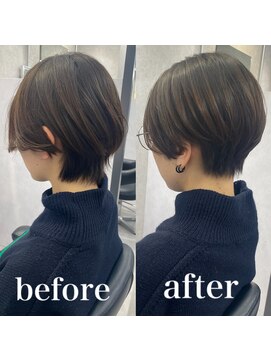 ヘアサロン ドットプラス 町田店(dot. plus) ハンサムショート/イメチェン/ホワイトブロンド/外ハネボブ/町田