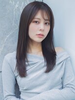 トローノ 栄(TRONO) ツヤ髪 10代20代 グレージュ 透明感カラー 髪質改善ストレート