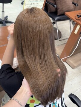 シエル 難波店(CIEL) ヘーゼルベージュ＃ブリーチなしダブルカラー＃透明感カラー