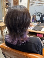 トランクヘアデザイン 大宮(TRUNK hair design)&nbsp;ウルフテールヴィオレット