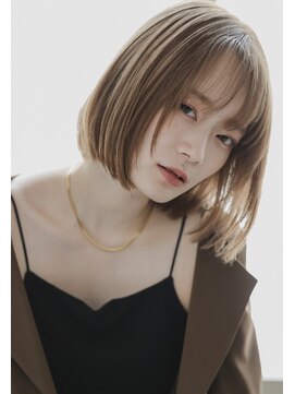 コージー(cozy) レイヤーボブ/オリーブベージュ
