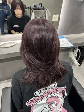 トーン(tone) ラベンダーカラー/ミディアムレイヤー/韓国風レイヤー