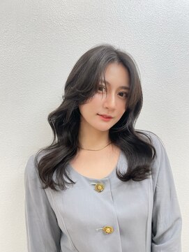 ロングレイヤー/髪質改善/透明感グレージュ