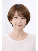 【BACANCES】前髪ありで上品に決まる大人ショート