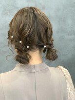 オレンジ(orange)&nbsp;【安蒜】ツインお団子スタイル