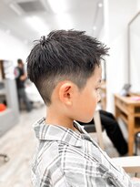セイドット フクオカ(Say.FUKUOKA) 天神大名キッズカットツーブロックアップバング簡単スタイリング