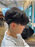 ニュアンスパーマ 刈り上げマッシュ メンズ 横須賀中央