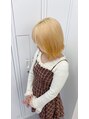 ミミヘアーガーデン(mimi hair garden) ボブ×デザインも相性抜群です! 今回は裾カラーでオレンジ!