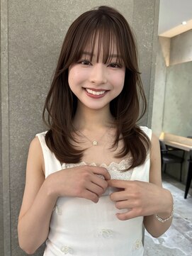 ロンドシエル 横浜(Lond ciel) グレーブラウン/ワンホンレイヤー/ピンクベージュ/横浜