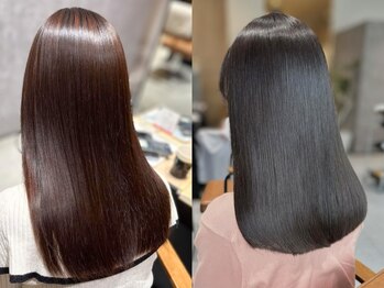 アリーズ(ALLYS)の写真/髪にドラマを。髪質改善ストレートで理想以上のさらつやストレートを叶えます◎ナチュラルな仕上がりも♪