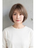 *ショートボブ/ショートヘア/脱白髪染め/白髪ぼかし/髪質改善