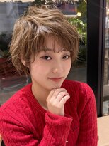 ジアン バイ ミルボン 西宮ガーデンズプラス(GIEN by milbon) ダークパープル/ナチュラルショート/ミルクブラウン/夏/西宮北口
