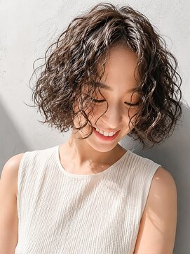 ラレイ ハラジュク(Lalei harajuku) 原宿大人ボブパーマスパイラルパーマ外国人風パーマレイヤーボブ