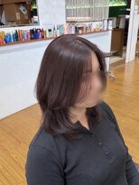 カイノ プラットプラット店(KAINO)&nbsp;モーブショコラ×ハッシュカットで大人っぽく艶髪に