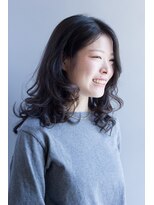 美容室 ロハン 艶髪セミロング