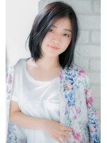 カノン(canon) 【canon 下北沢】暗髪でも似合う♪毛先軽めの切りっぱなしボブ