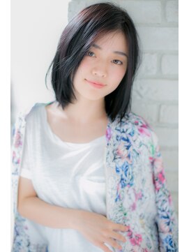 カノン(canon) 【canon 下北沢】暗髪でも似合う♪毛先軽めの切りっぱなしボブ