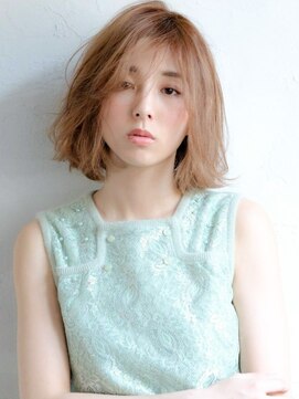 メゾンブラン アヴェダ(Maison Blanc AVEDA) 【透ける柔らかベージュ】ニュアンスボブ２０代30代40代