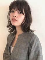 ヴェイン(VEIN)&nbsp;【VEIN 青山】ミディアム ウェーブ スモーキーベージュ