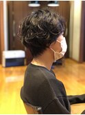 ショート×パーマ